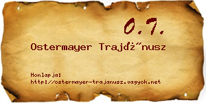 Ostermayer Trajánusz névjegykártya
